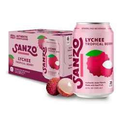Sanzo Sparkling Water - Lychee - 72 fl oz/6pk