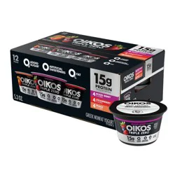 Oikos Triple Zero Greek Yogurt - 3.975lbs/12ct