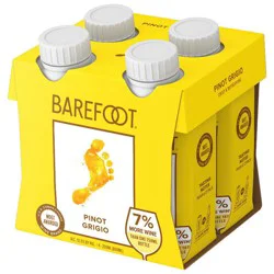 Barefoot Pinot Grigio White Wine - 4pk/200ml