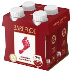 Barefoot Cabernet Sauvignon Red Wine - 4pk/200ml