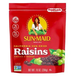 Sun-Maid California Sun-Dried Raisins Resealable Bag - 10oz