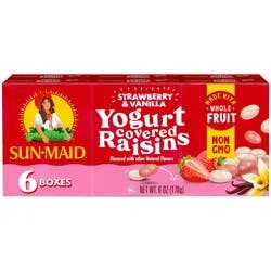 Sun-Maid Strawberry Vanilla Yogurt Raisins - 6ct