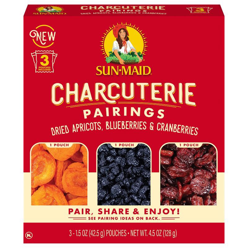 slide 1 of 6, Sun-Maid Apricots, Blueberries & Cranberries Charcuterie Kit - 4.5oz, 4.5 oz
