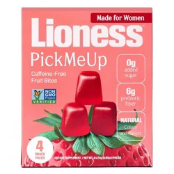 Lioness Pick Me Up Strawberry Fruit Snacks - 3.4oz/4ct