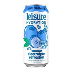 Leisure Project Leisure Hydration Wild Blueberry Electrolyte Refresher - 16oz Single Can
