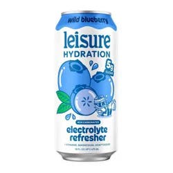 Leisure Project Leisure Hydration Wild Blueberry Electrolyte Refresher - 16oz Single Can