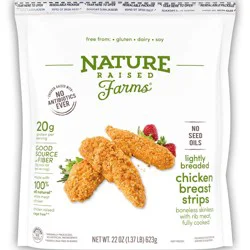 NatureRaised Farms Nature Raised Farms Lightly Breaded Chicken Strip - 22oz