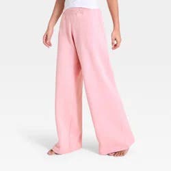 Women's Fleece Sweatpants - Pink M The Hollister Collection at Target