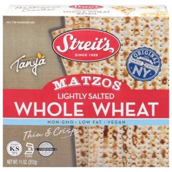 Streit's Lightly Salted Whole Wheat Matzos 11 oz