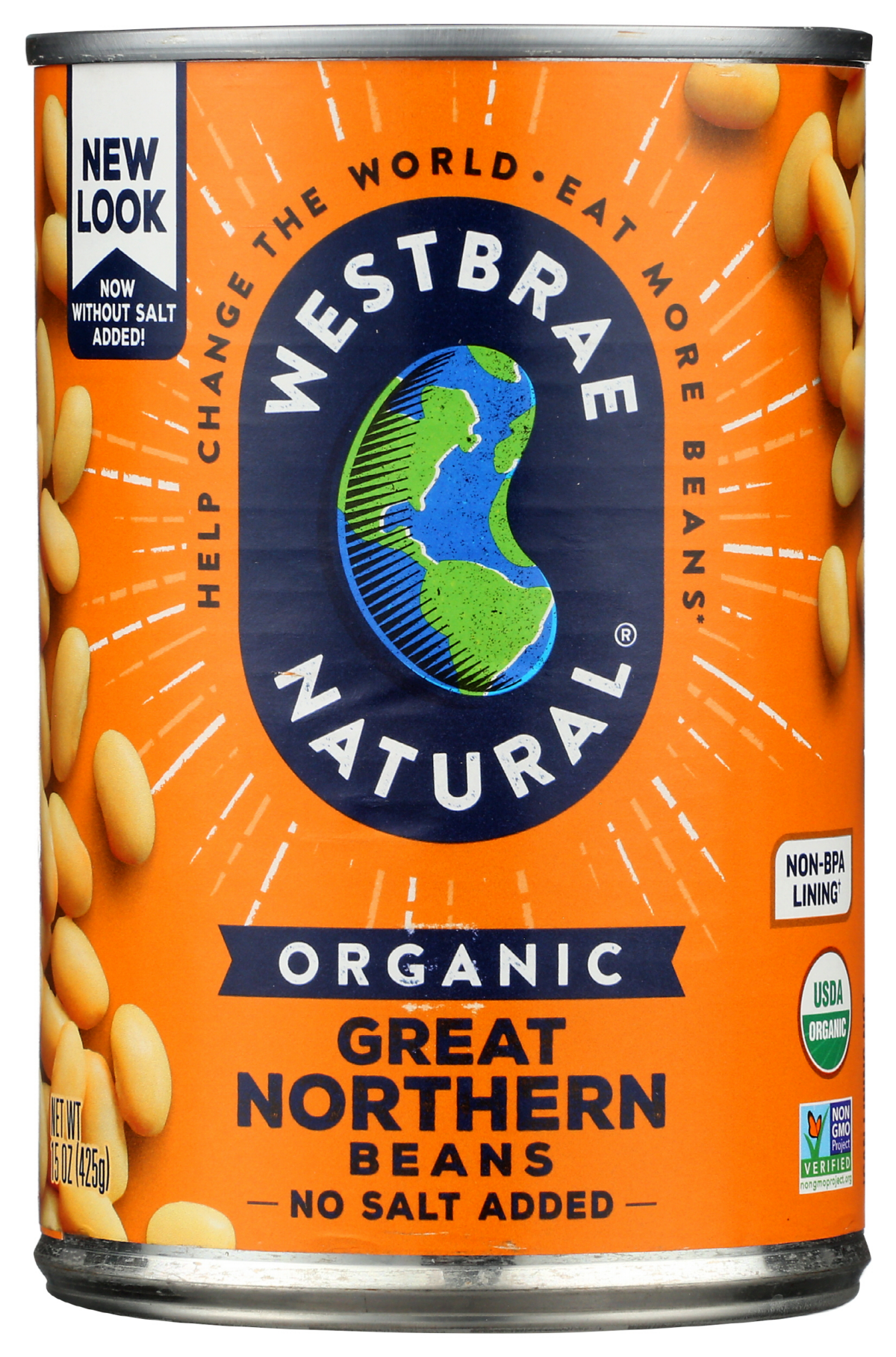 slide 1 of 10, Westbrae Natural Organic Great Northern Beans, 15 oz