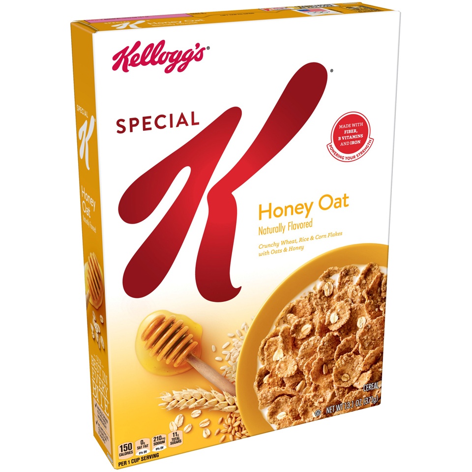 slide 3 of 3, Kellogg's Special K Oats & Honey Cereal, 13.1 oz