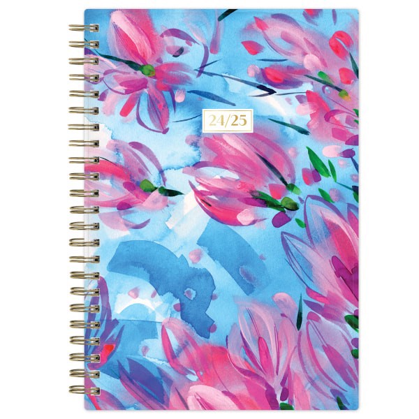 slide 1 of 5, 2024-2025 Blue Sky Weekly/Monthly Planning Calendar, 5"" X 8"", Magnolias In Paris, July To June, 147729, 1 ct