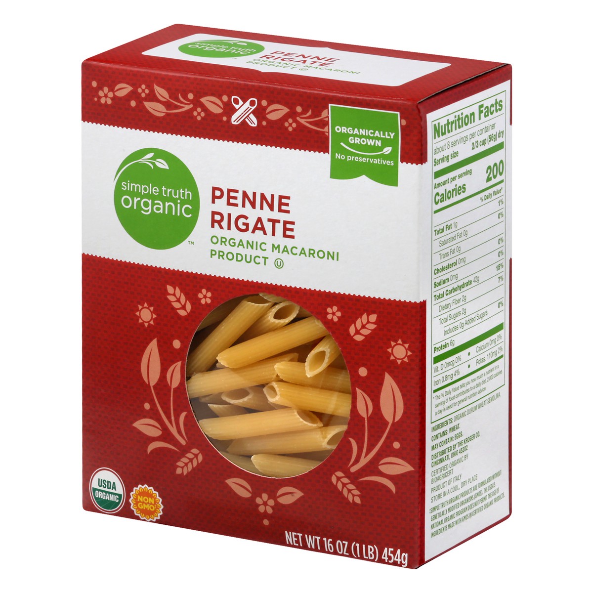 slide 2 of 13, Simple Truth Organic Penne Rigate 16 oz, 16 oz