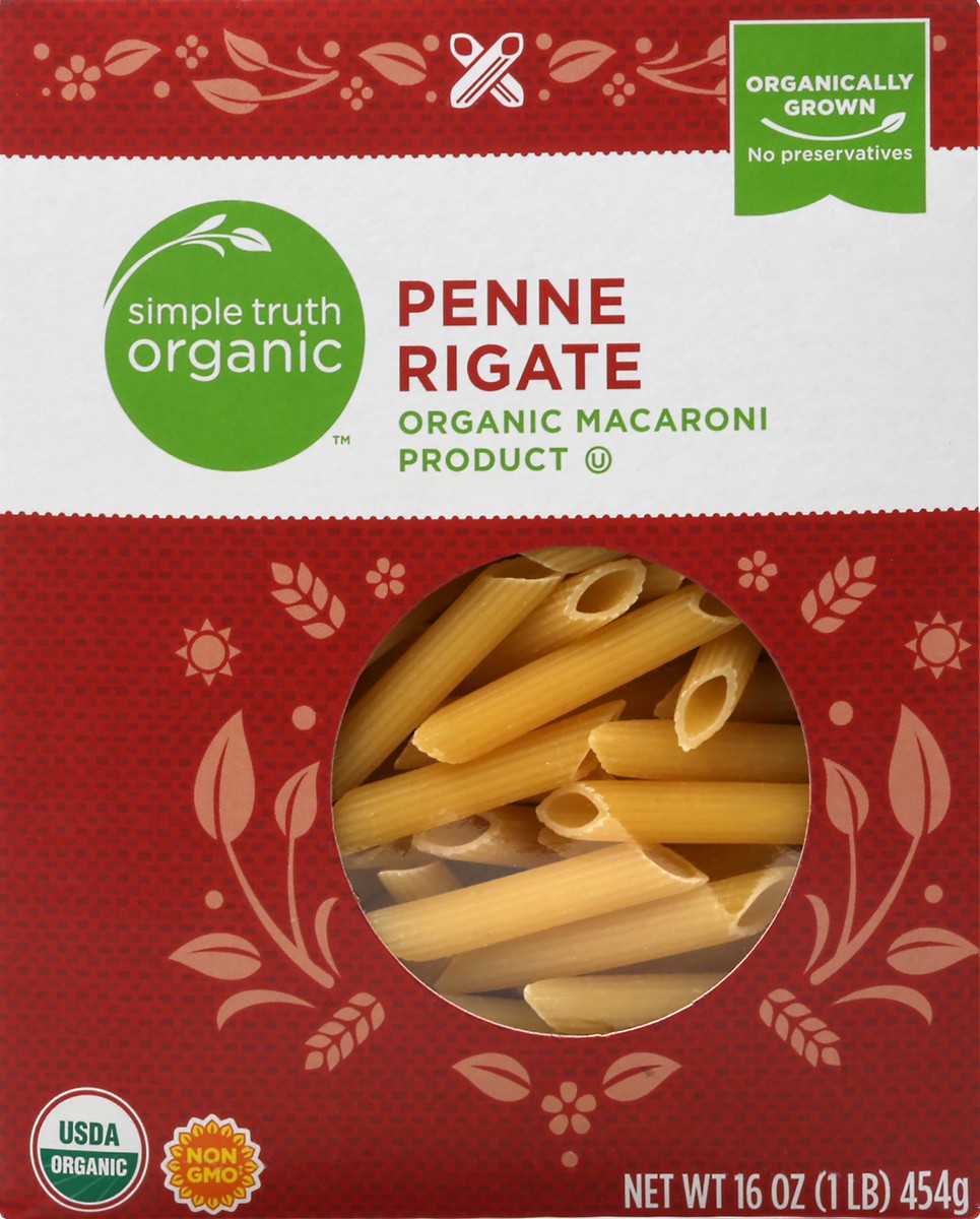 slide 12 of 13, Simple Truth Organic Penne Rigate 16 oz, 16 oz