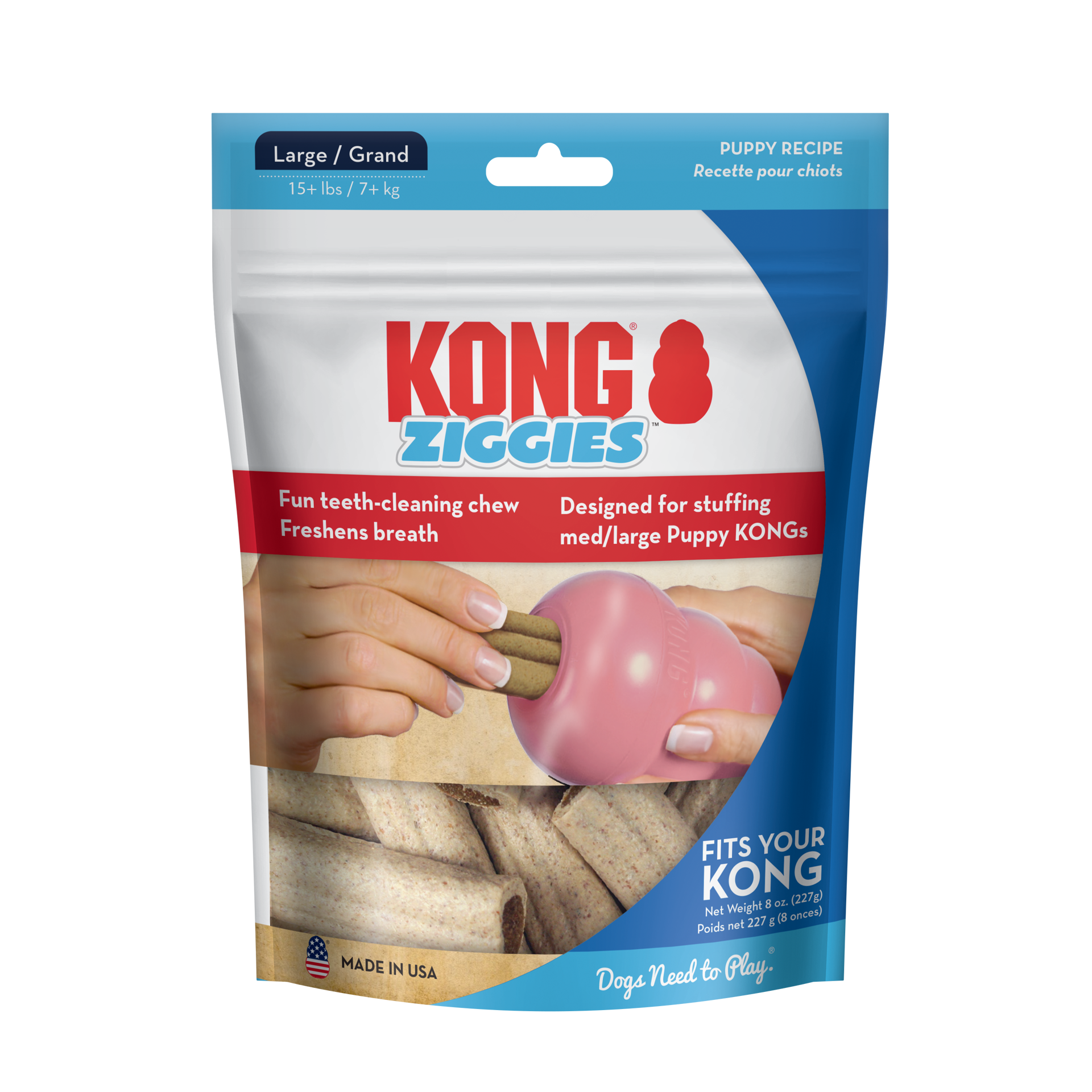 slide 4 of 4, KONG Ziggies Puppy Lg, 1 ct