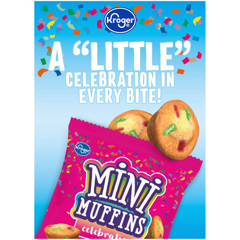 slide 2 of 4, Kroger Celebration Mini Muffins 20 Count, 33 oz