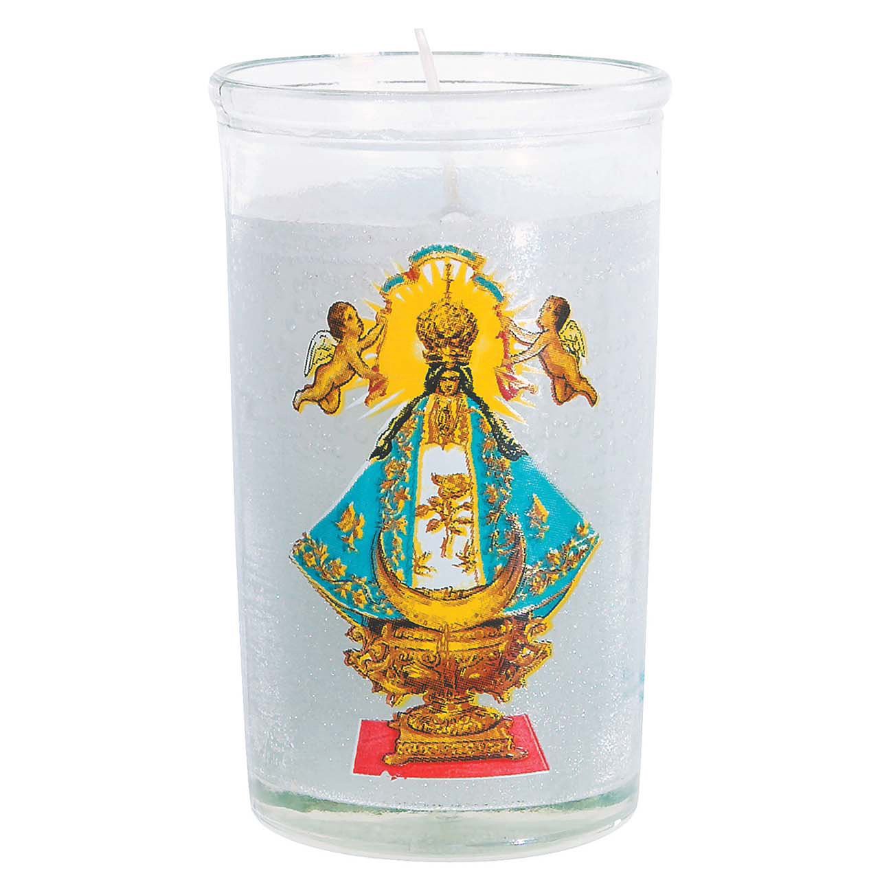 slide 1 of 1, Reed Candle Virgen De San Juan Candle, 4 in