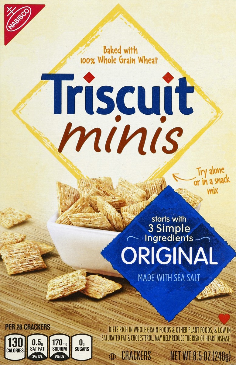 slide 1 of 8, Triscuit Crackers 8.5 oz, 8.5 oz