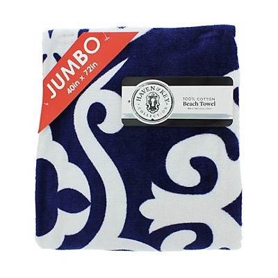 slide 1 of 1, Haven & Key Jumbo Beach Towel, 1 ct