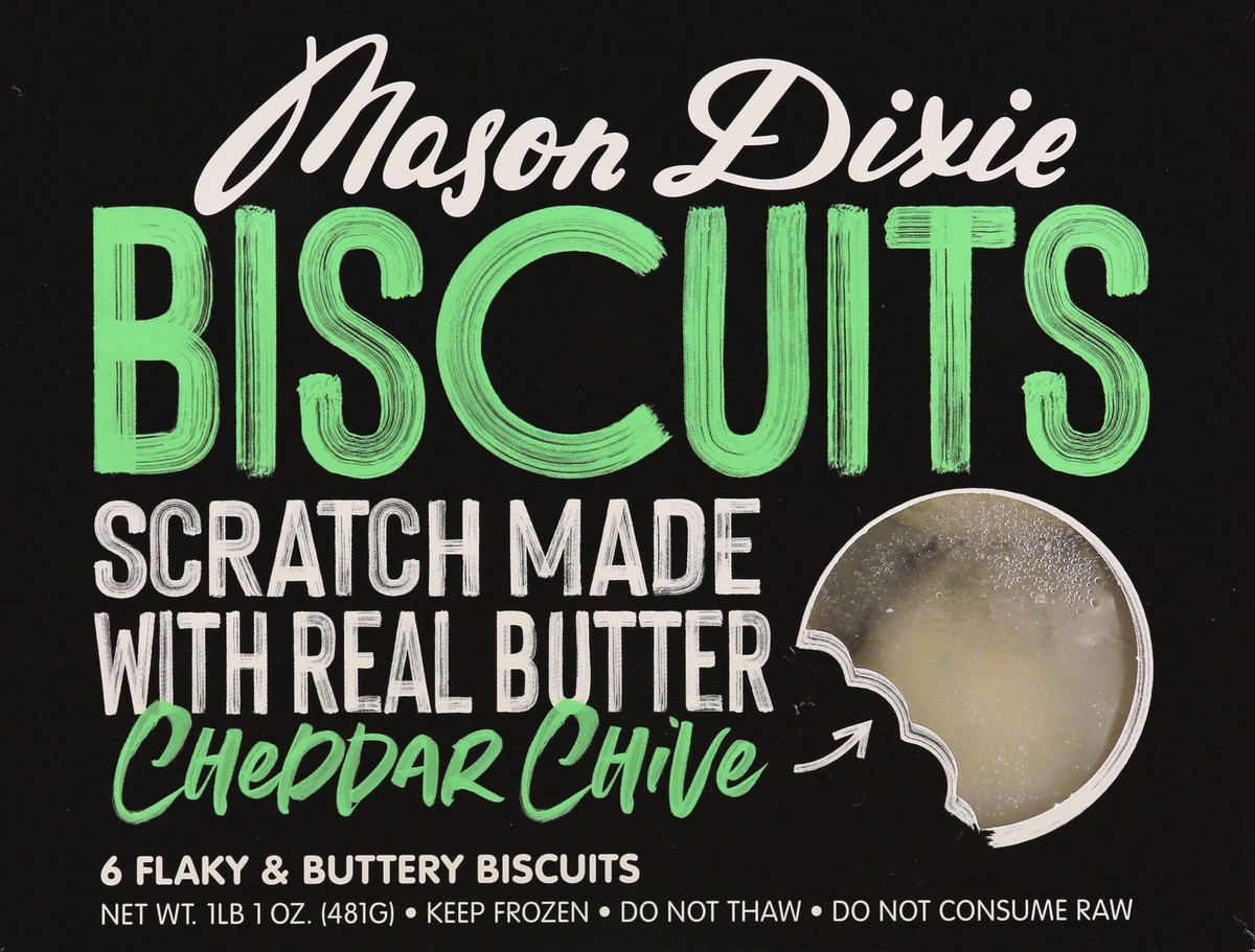 slide 7 of 9, Mason Dixie Biscuits Cheddar Chive Biscuits 6 ea, 17 oz