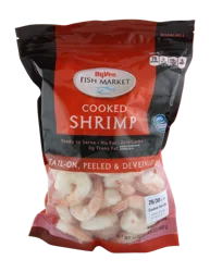 Hy-Vee Cooked Shrimp Rts Tail On, Peeled & Deveined - 26-30 Count