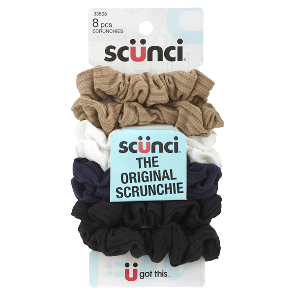 slide 1 of 1, scünci Scrunchies, 8 ct