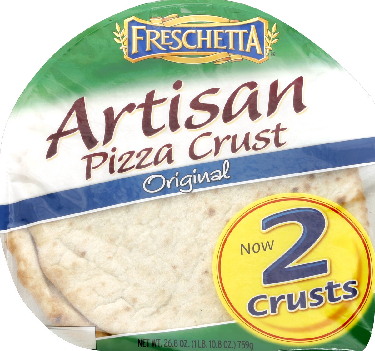 slide 4 of 5, Freschetta Pizza Crust 2 ea, 2 ct