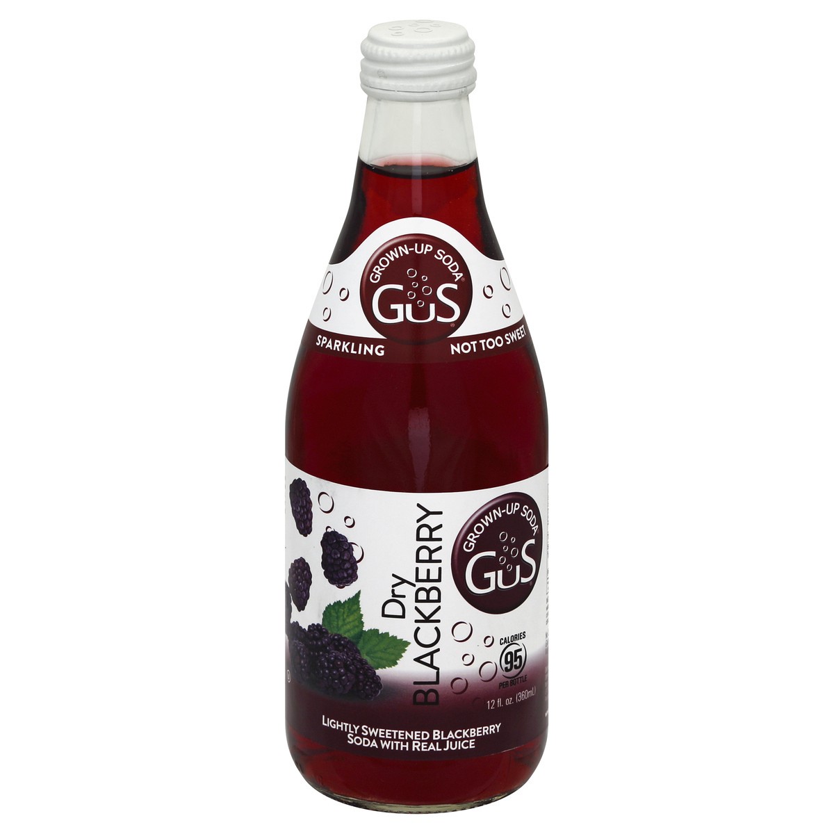 slide 2 of 5, GUS Soda Blackberry Soda - 12 oz, 12 oz