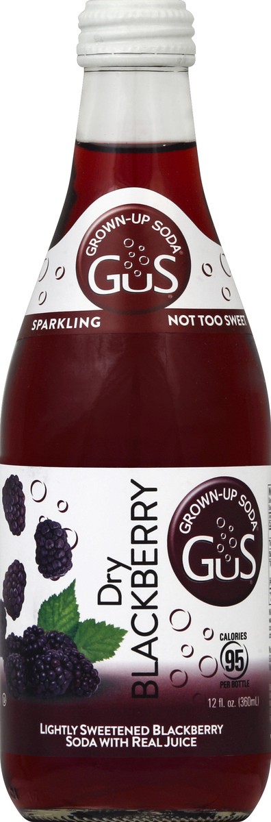 slide 1 of 5, GUS Soda Blackberry Soda - 12 oz, 12 oz