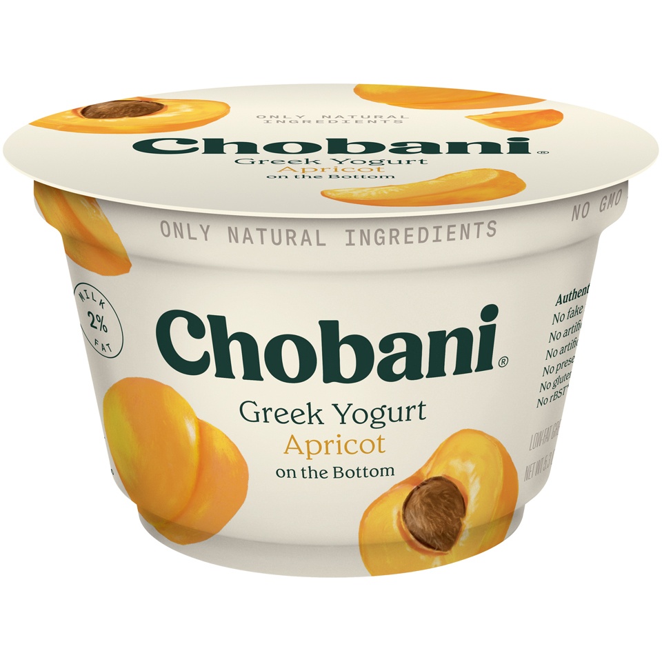 slide 1 of 6, Chobani Flip Lowfat Apricot Greek Yogurt, 5.3 oz