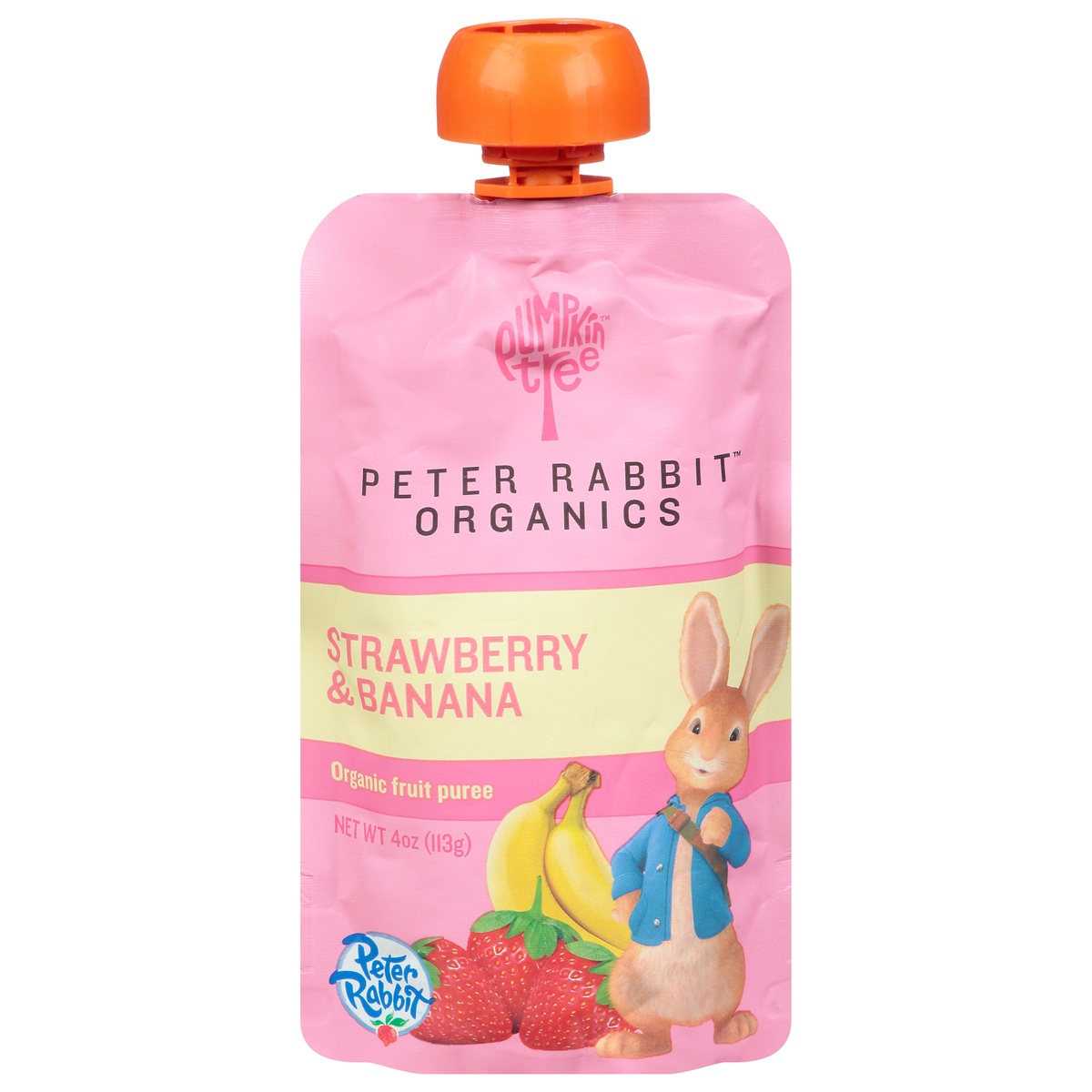 slide 1 of 1, Peter Rabbit Organics Strawberry And Banana Fruit Snack, 4 oz