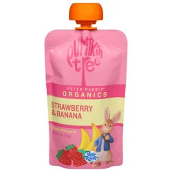 Pumpkin Tree Peter Rabbit Organics Organic Strawberry & Banana Fruit Puree 4 oz