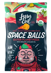 LesserEvil Space Balls, Outer Planet Pizza 5 oz