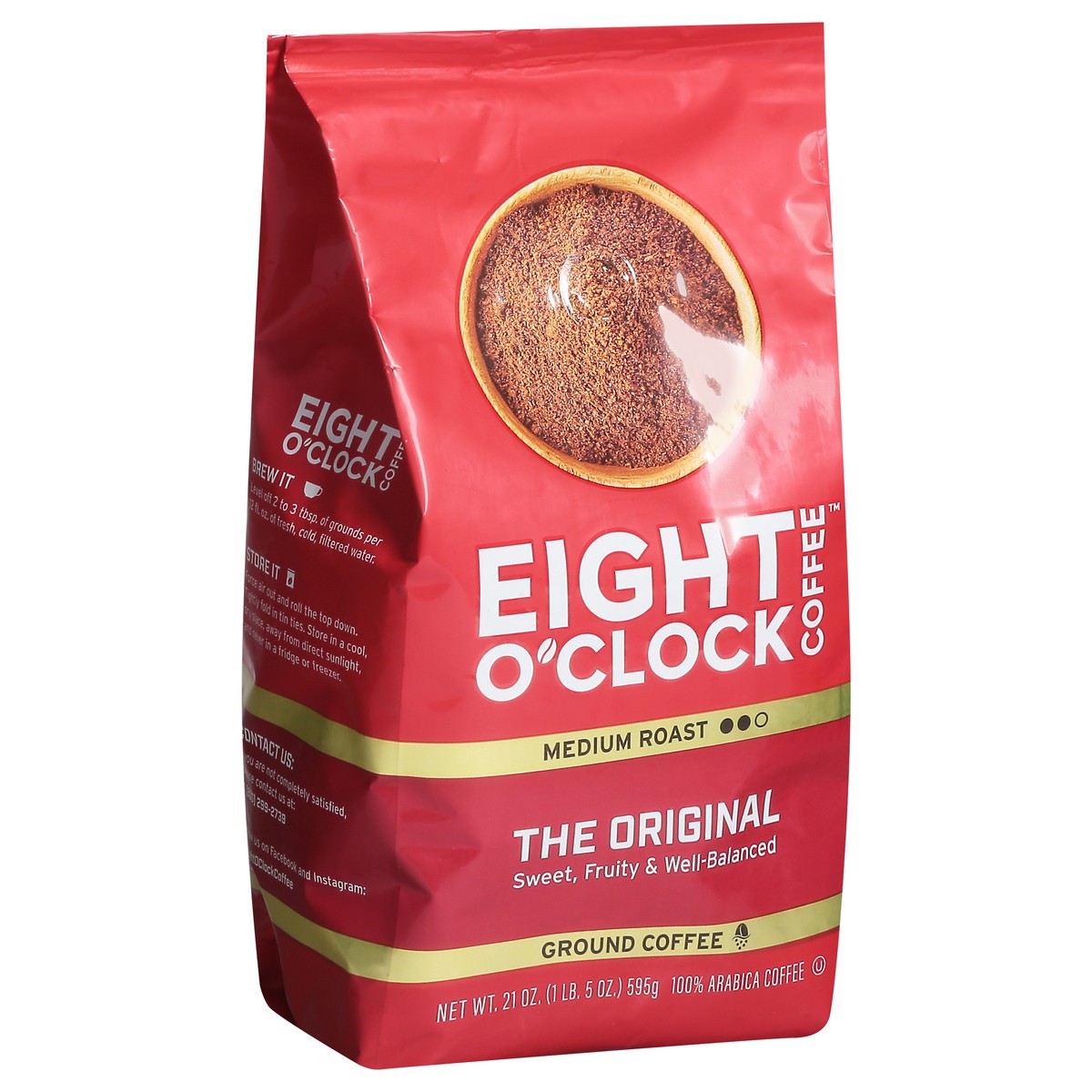 slide 8 of 13, Eight O'Clock Coffee Medium Roast Ground The Original Coffee - 21 oz, 21 oz