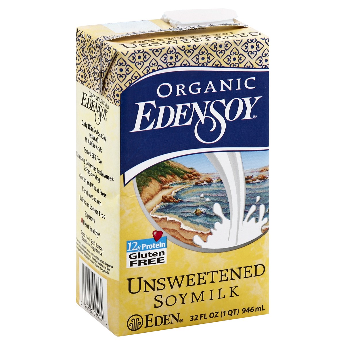 slide 3 of 5, Eden Foods Bev Soy Unsweetened Org, 32 oz