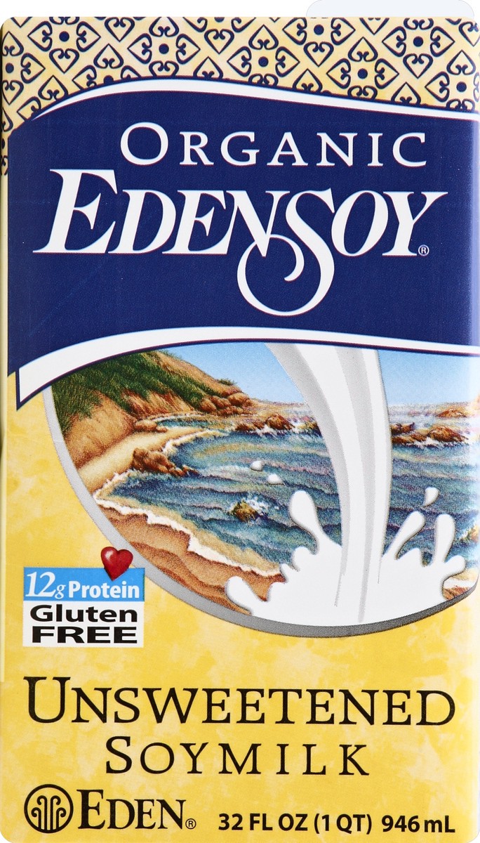 slide 1 of 5, Eden Foods Bev Soy Unsweetened Org, 32 oz