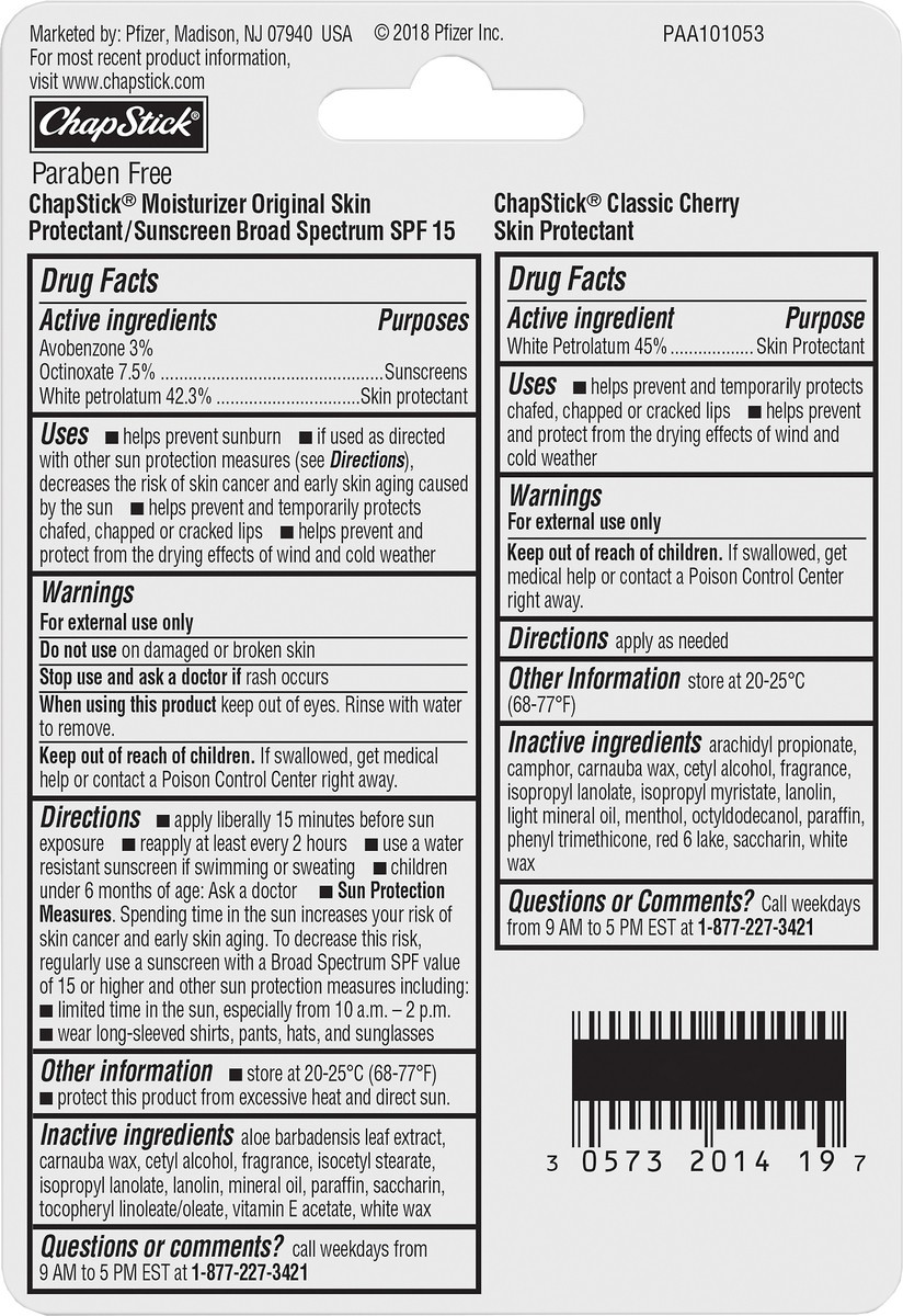 slide 5 of 5, Chapstick Cherry, 3 ct