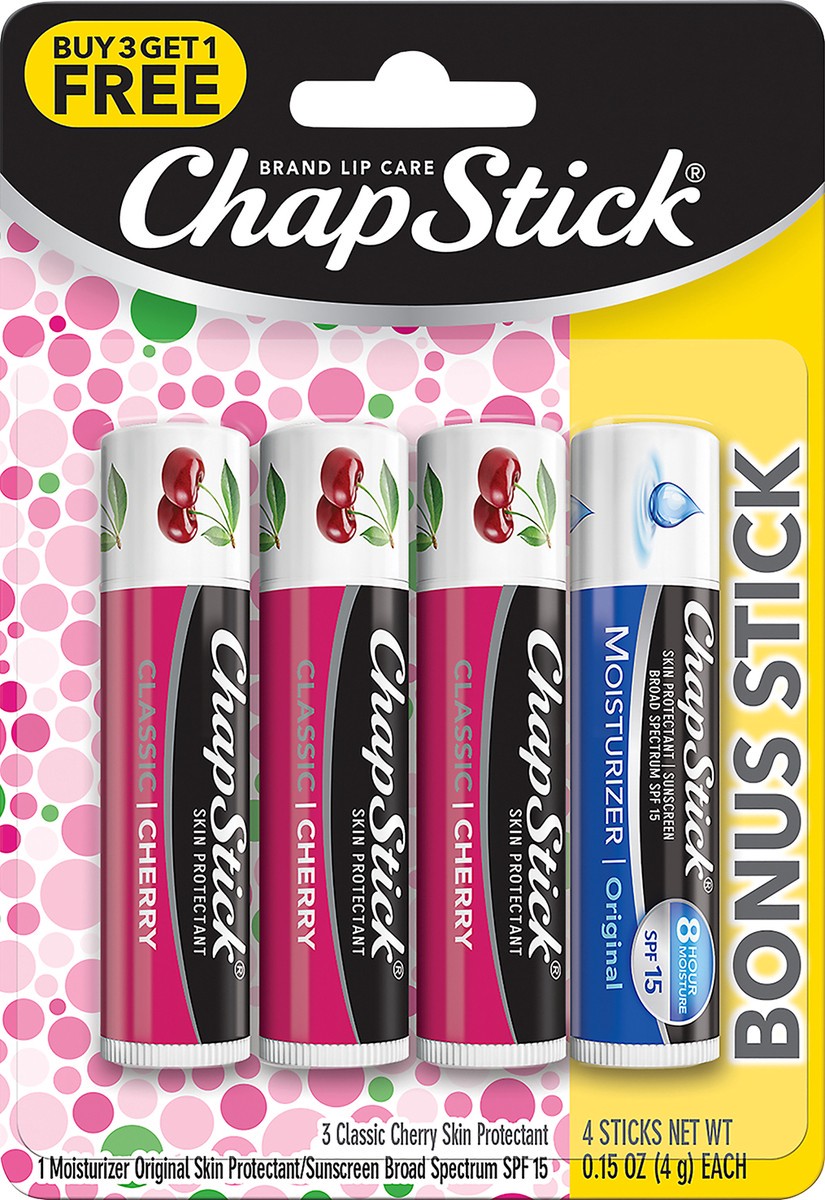 slide 4 of 5, Chapstick Cherry, 3 ct