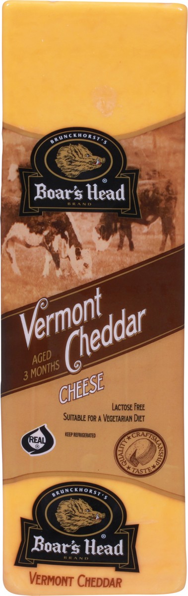 slide 6 of 9, Boar's Head Yellow Vermont Cheddar Cheese, per lb