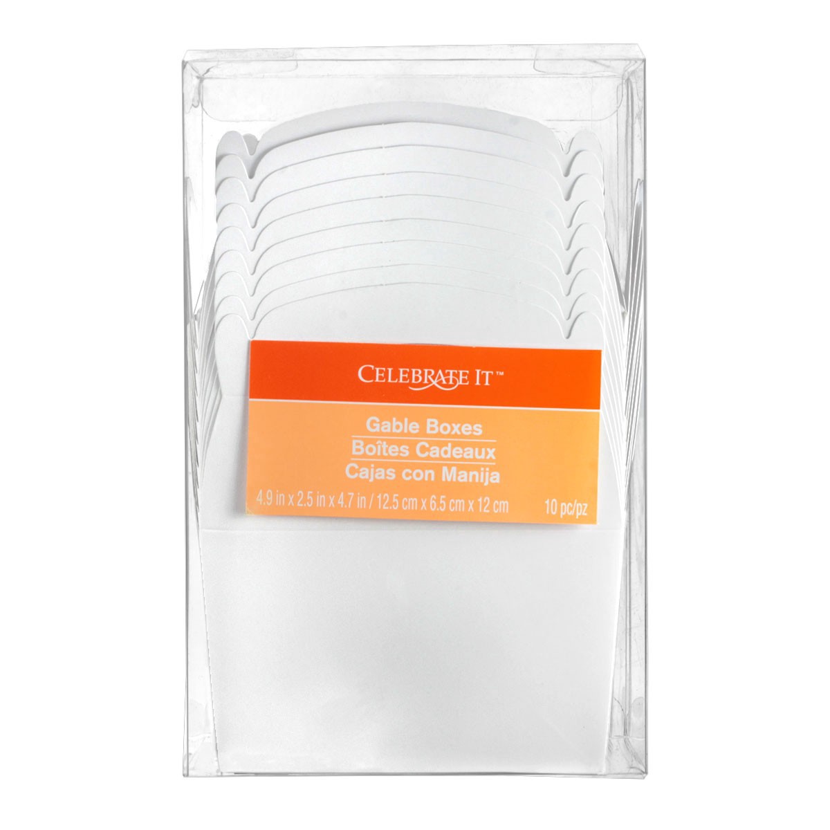 slide 6 of 6, Gable Boxes By Celebrate It, 4.9 in x 2.5 in x 4.7 in