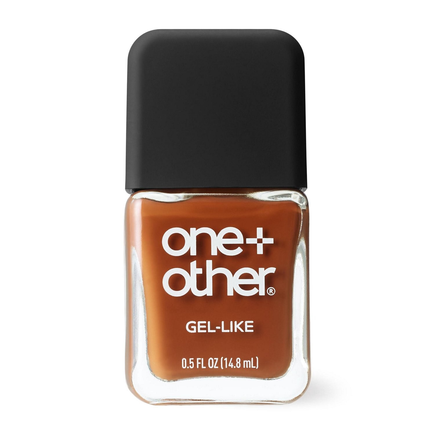 slide 1 of 4, One + Other Gel Like Nail Polish, Mocha Latte, 0.5 oz