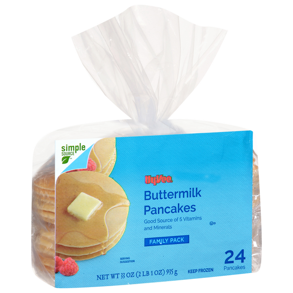 slide 1 of 1, Hy-vee Buttermilk Pancakes, 24 ct