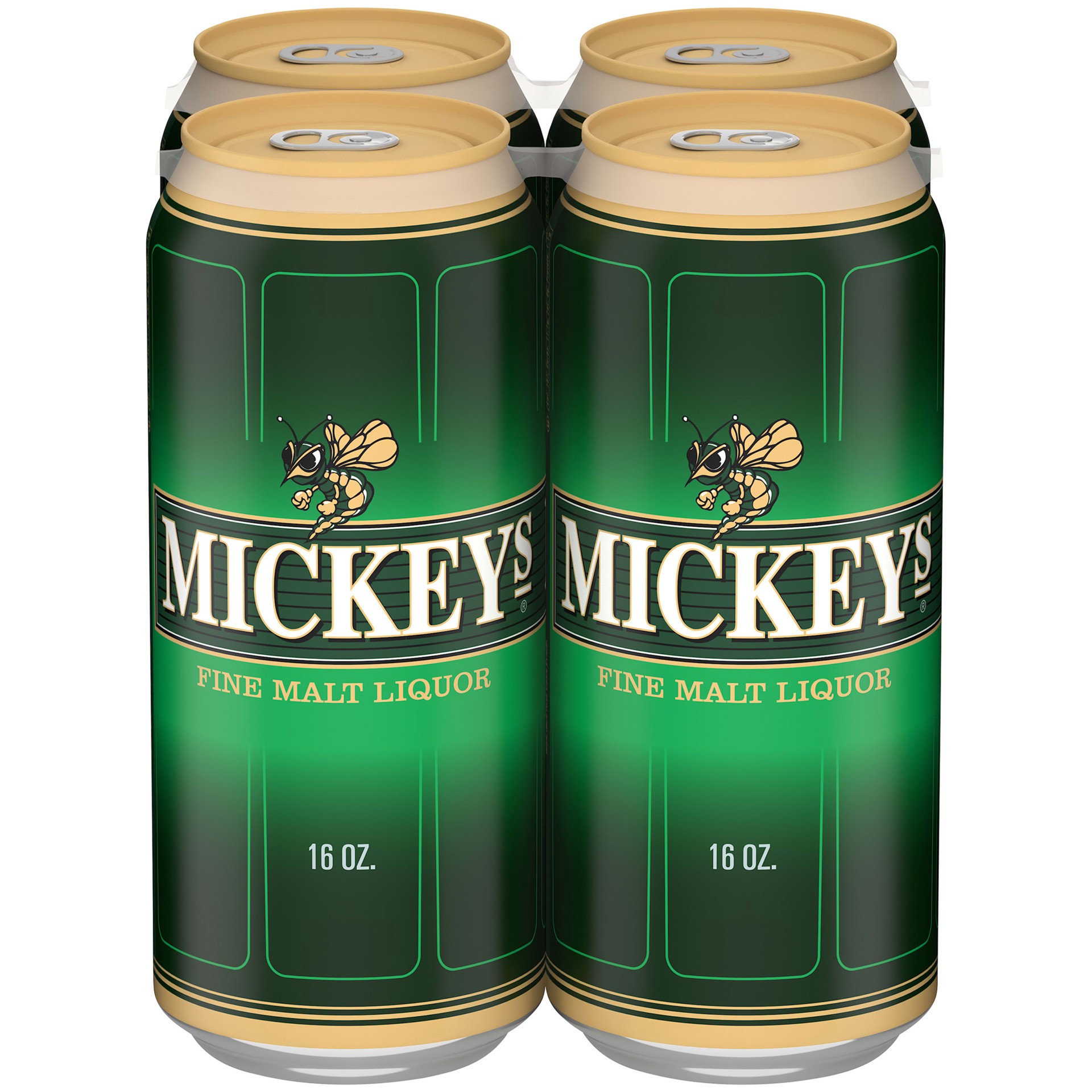 slide 4 of 5, Mickey's Fine Malt Liquor Ale Beer, 4 Pack, 16 fl. oz. Cans, 5.6% ABV, 384 oz