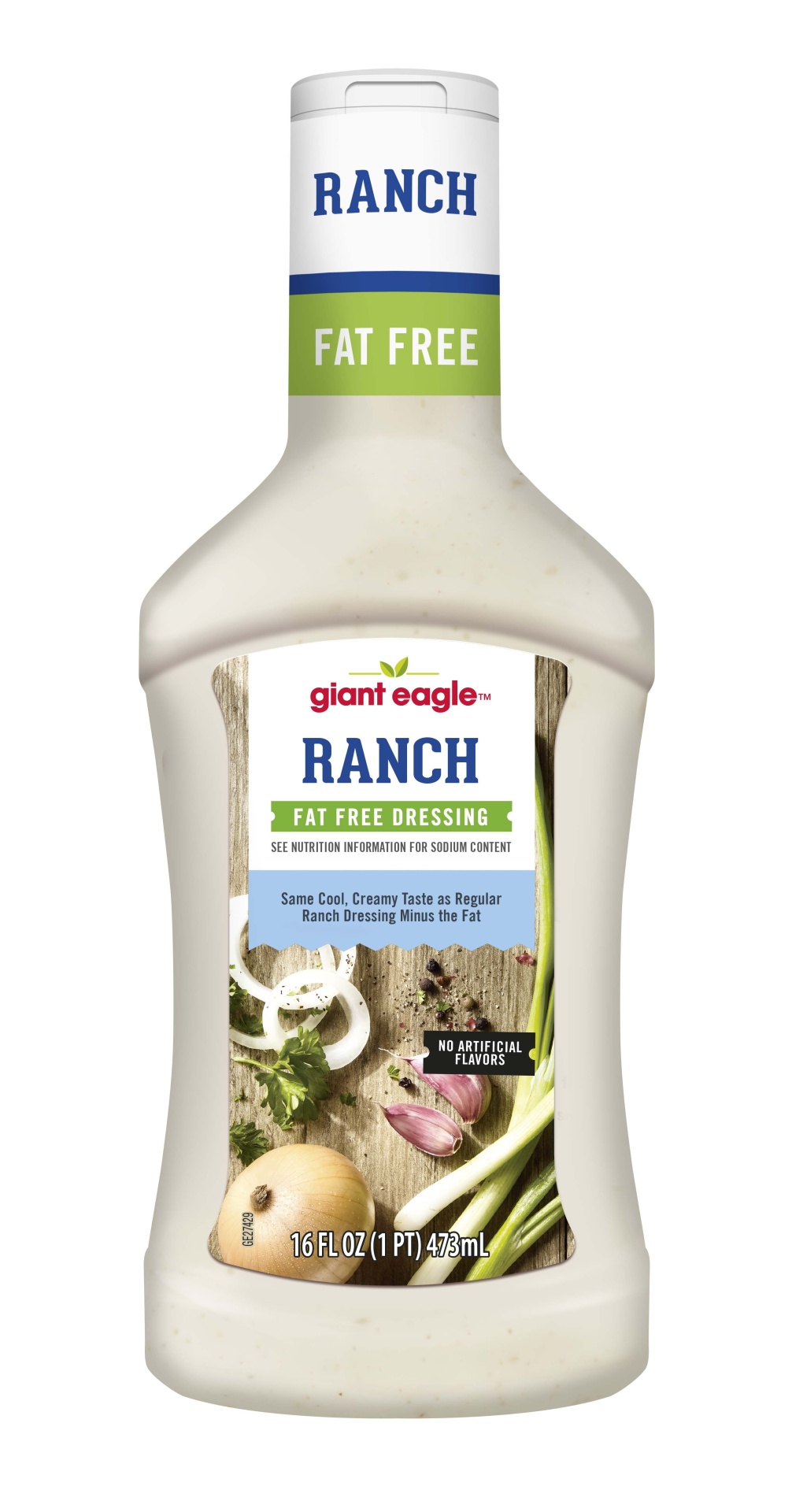 slide 1 of 1, Giant Eagle Fat Free Ranch Salad Dressing, 16 oz