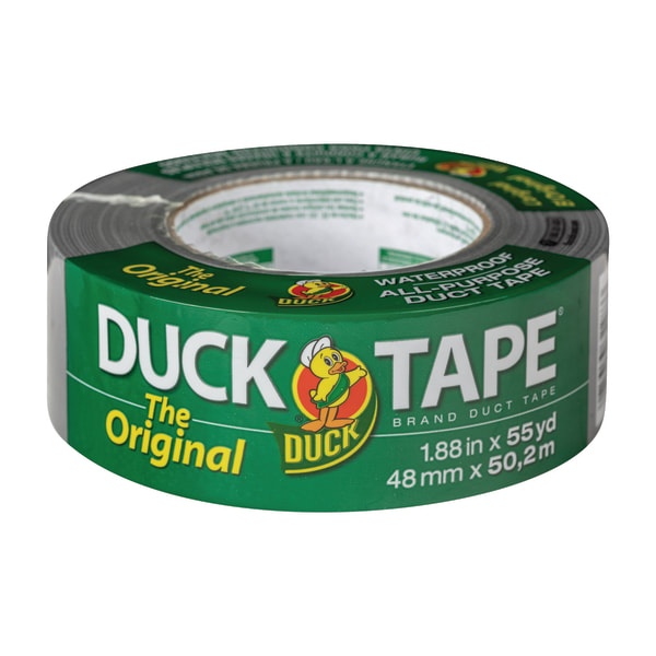 slide 1 of 4, Duck Brand Silver Duck Tape, 1.88 in x 55 yd
