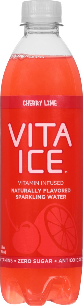 slide 1 of 9, Vita Ice Cherry Lime Sparkling Water - 17 oz, 17 oz