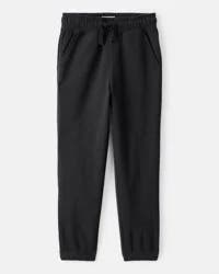 Boys Cotton Joggers - Black Black 10