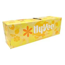 Hy-Vee Sparkling Water, Lemon - 12 ct