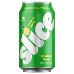 Slice Lemon Lime Healthy Soda, 12 fl oz Can