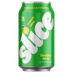 Slice Lemon Lime Healthy Soda, 12 fl oz Can
